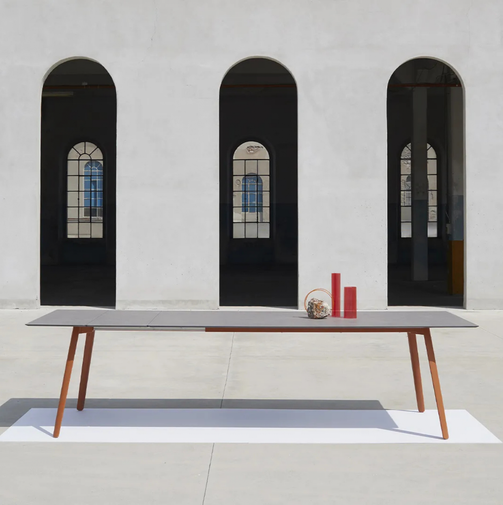 Mesa comedor extensible Squid para exterior