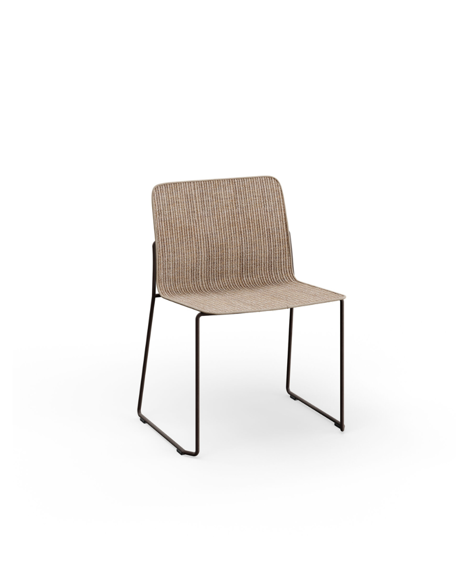 Silla comedor fibra para exterior