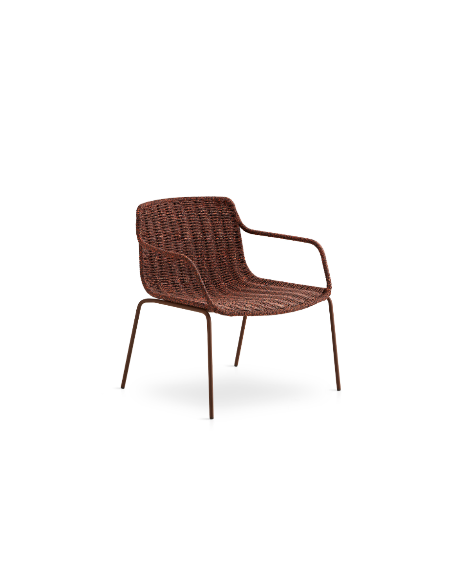 Sillón para exterior Lapala de cuerda trenzada