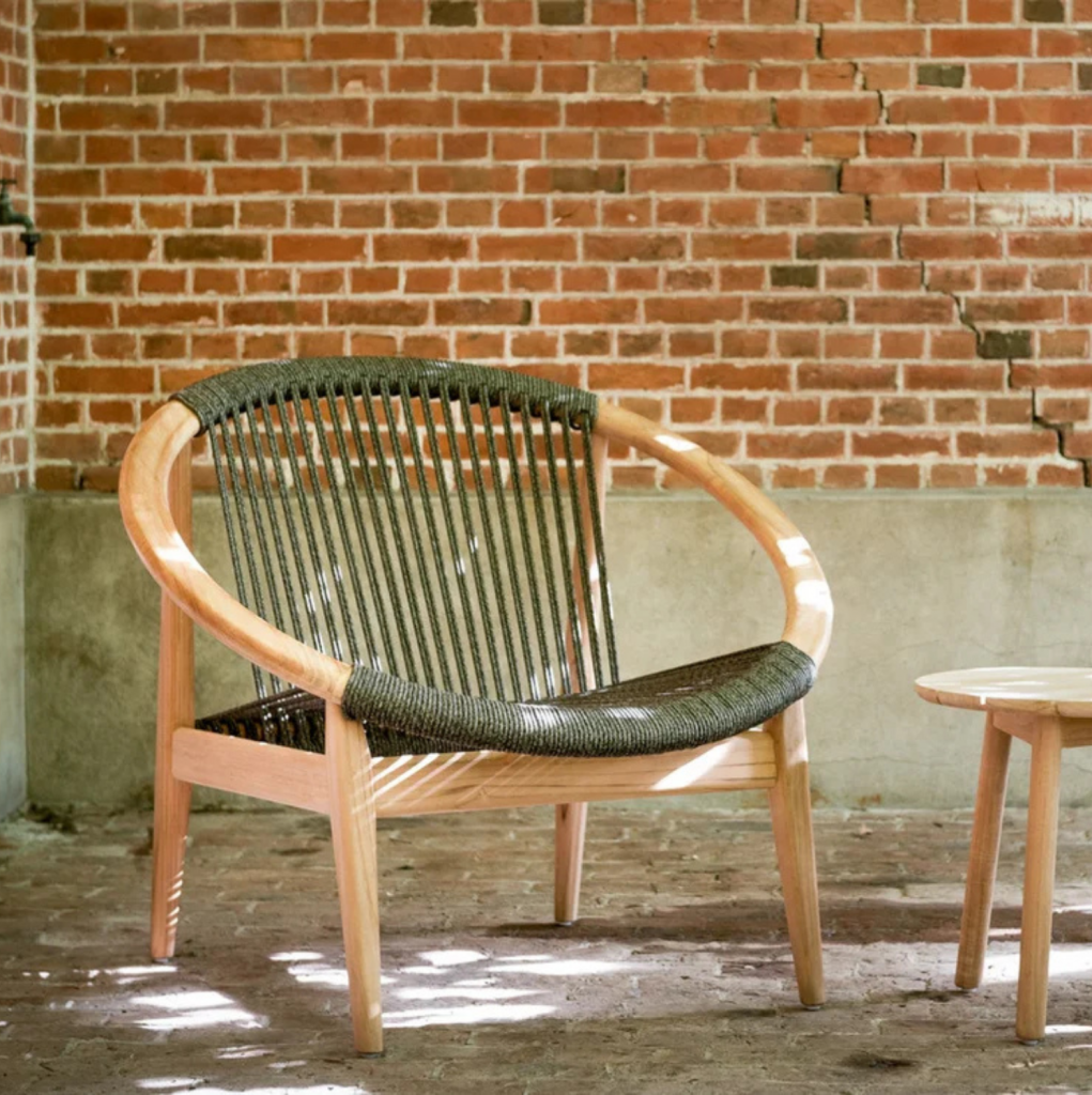 Sillón para exterior de teca Frida