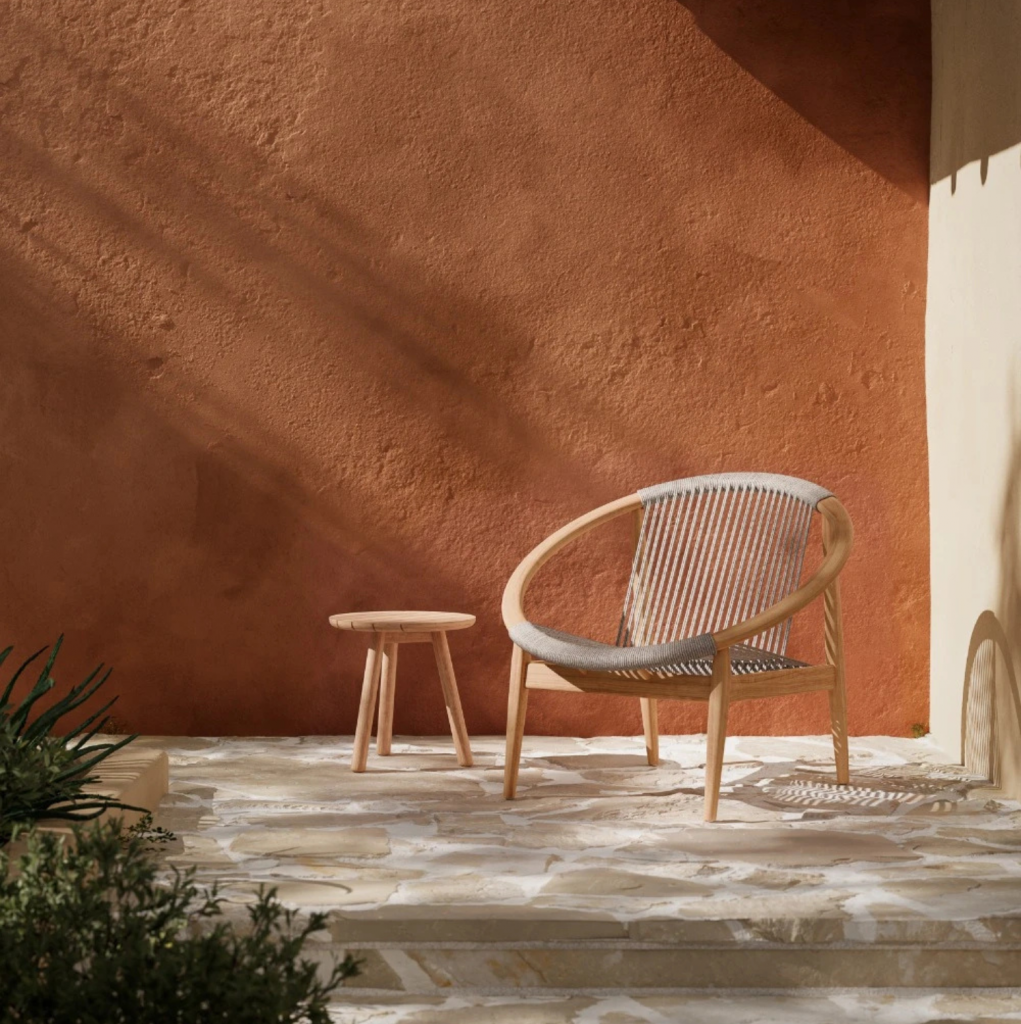 Sillón para exterior de teca Frida