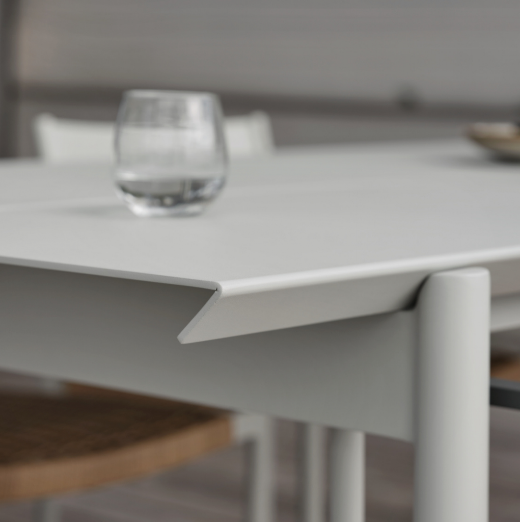 Mesa comedor para exterior de aluminio B45 Brafab