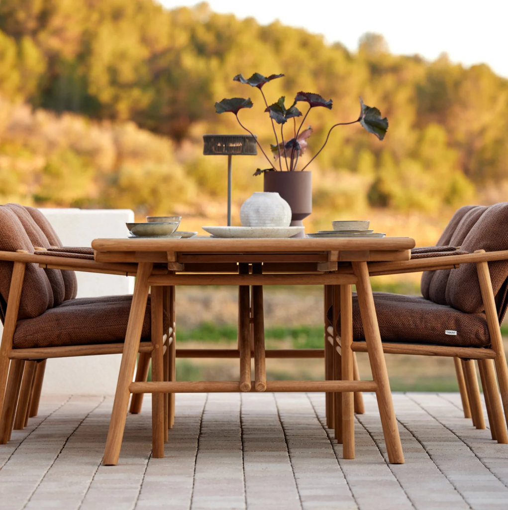 Mesa comedor Sticks para exterior Cane Line