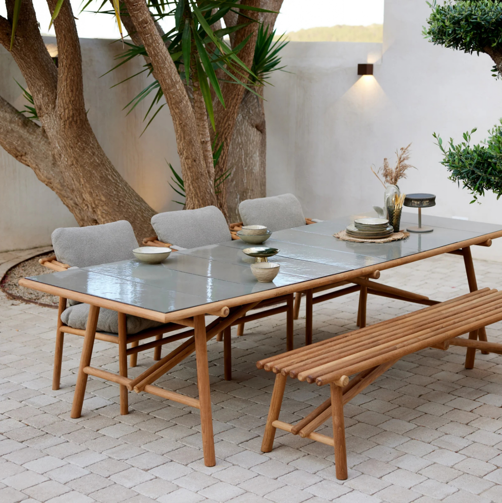 Mesa comedor Sticks para exterior Cane Line