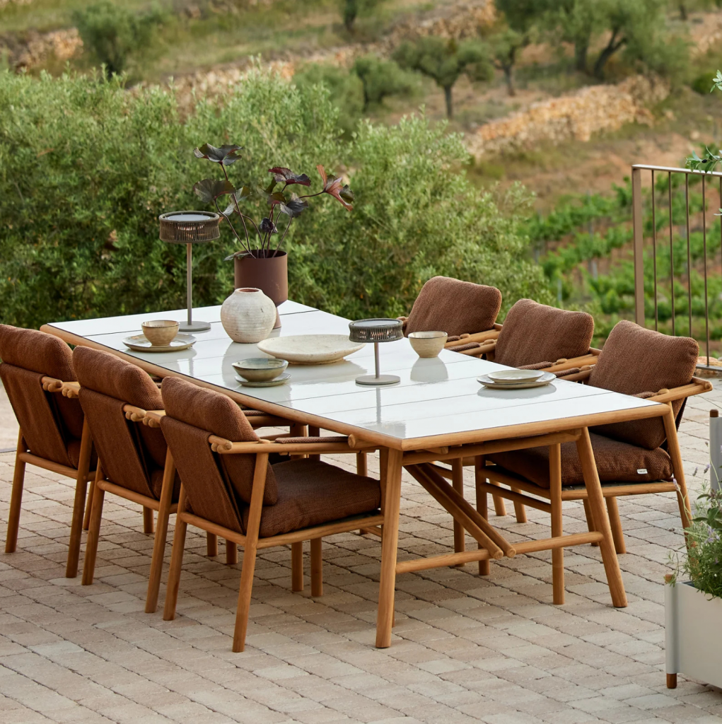 Mesa comedor Sticks para exterior Cane Line