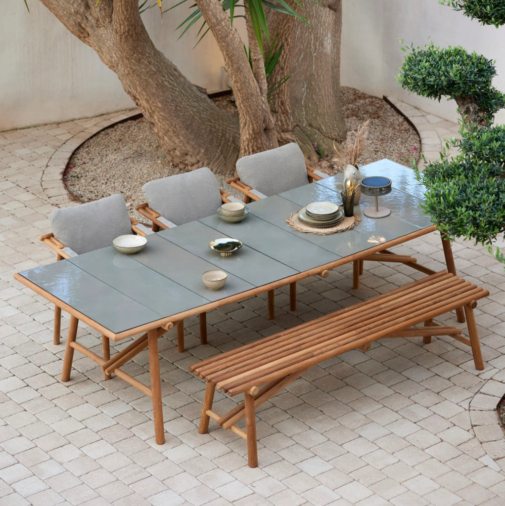 Mesa comedor Sticks para exterior Cane Line