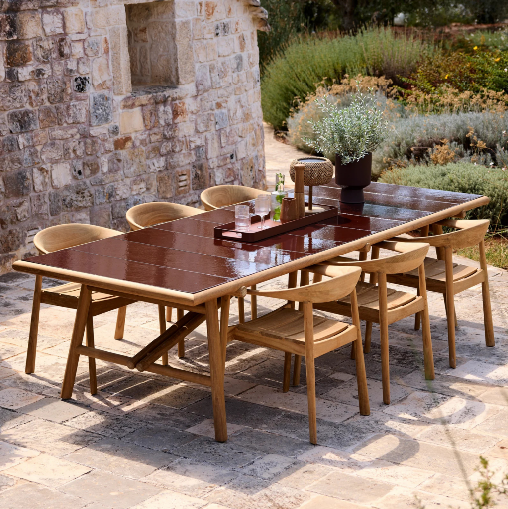 Mesa comedor Sticks para exterior Cane Line