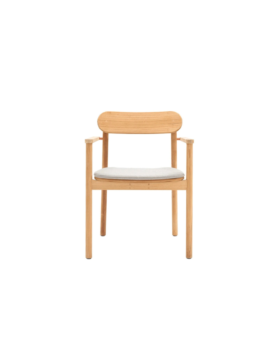 Silla comedor en teca para exterior Freya