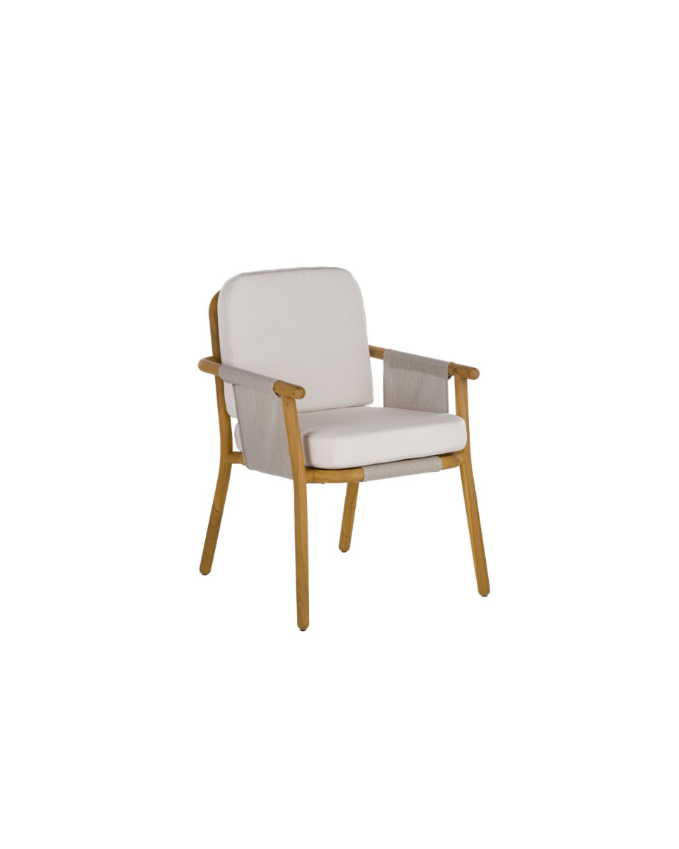 Silla comedor en teca para exterior Hamp & Round