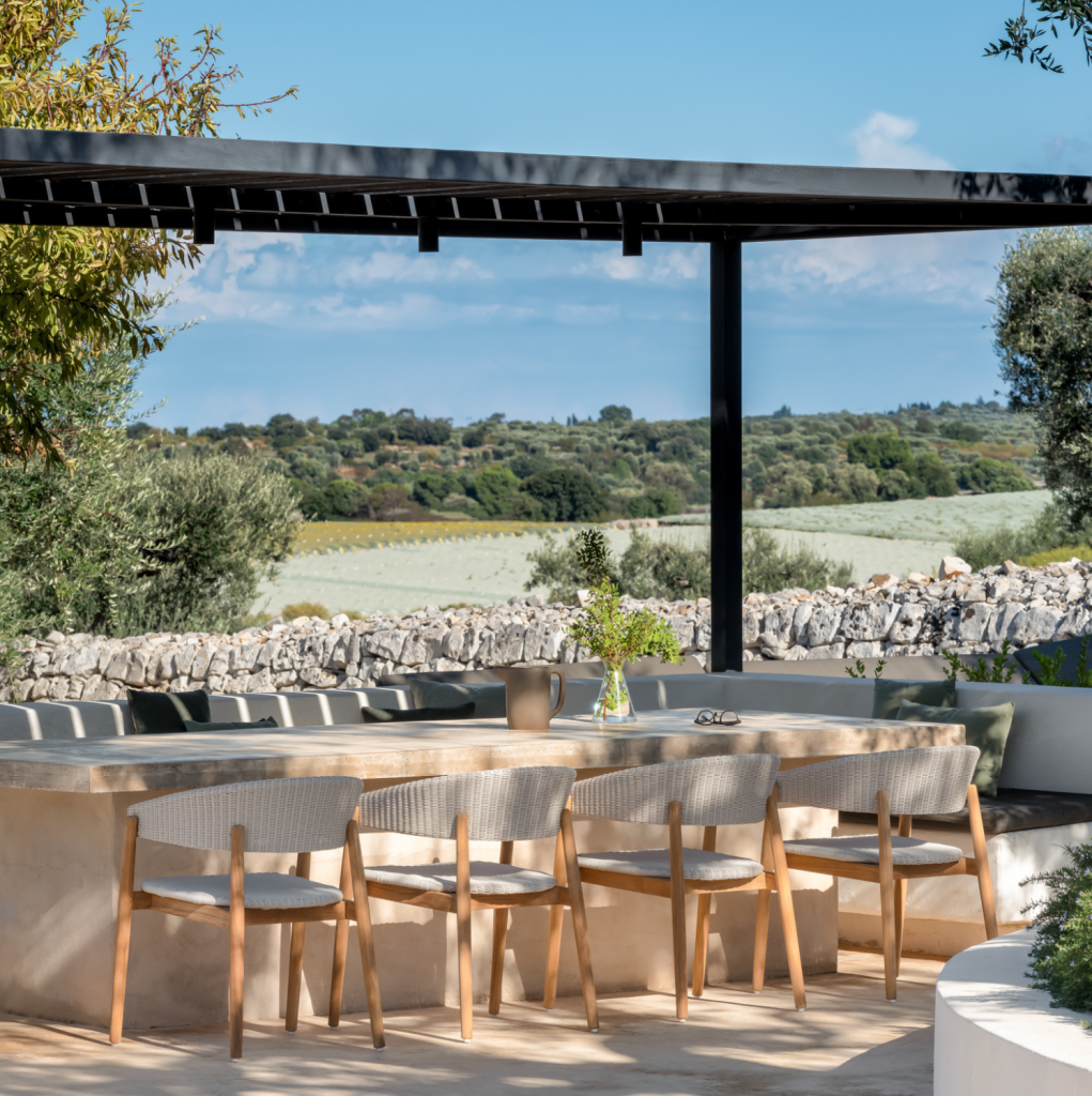 Silla comedor en teca para exterior Mona