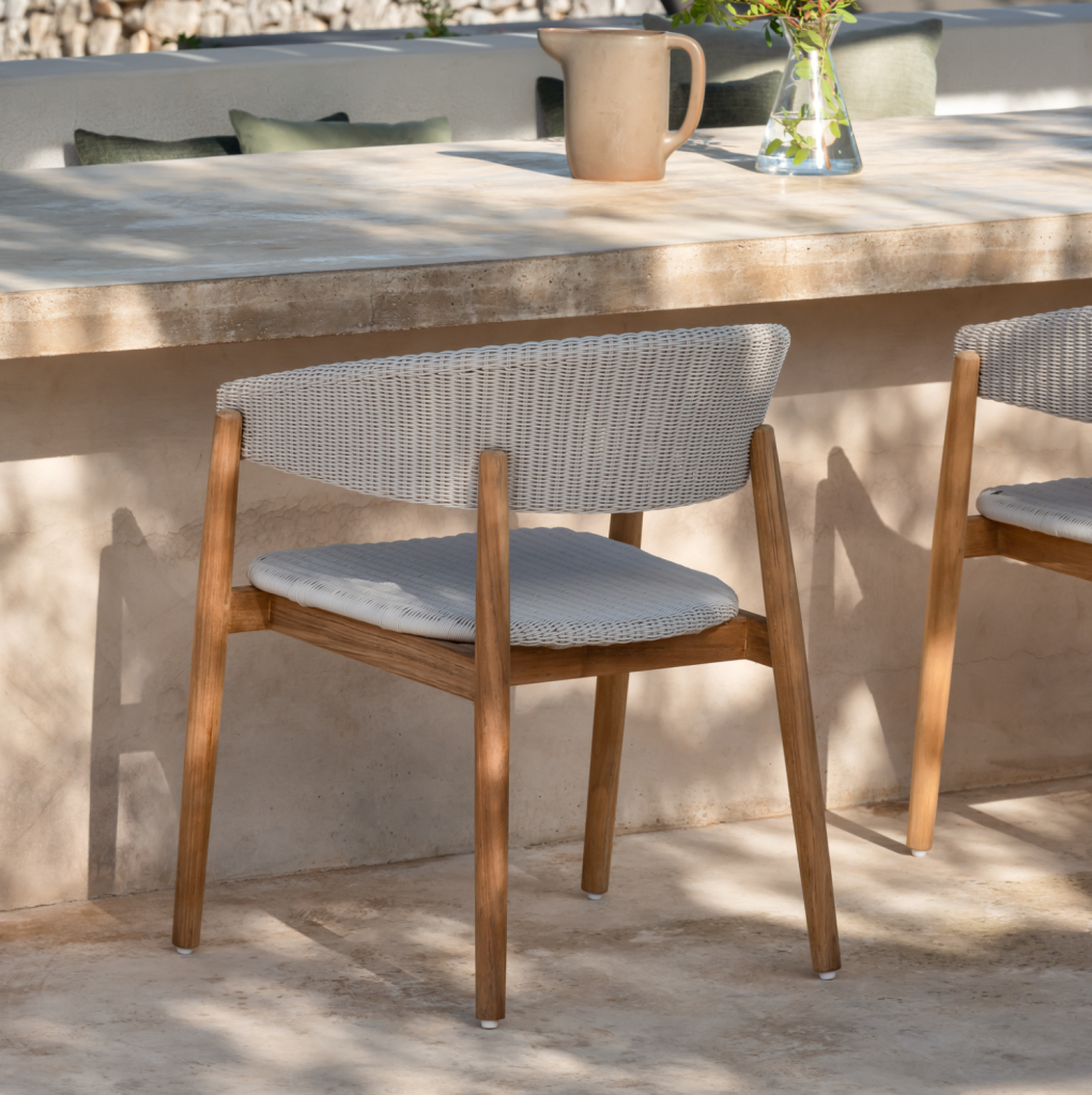 Silla comedor en teca para exterior Mona