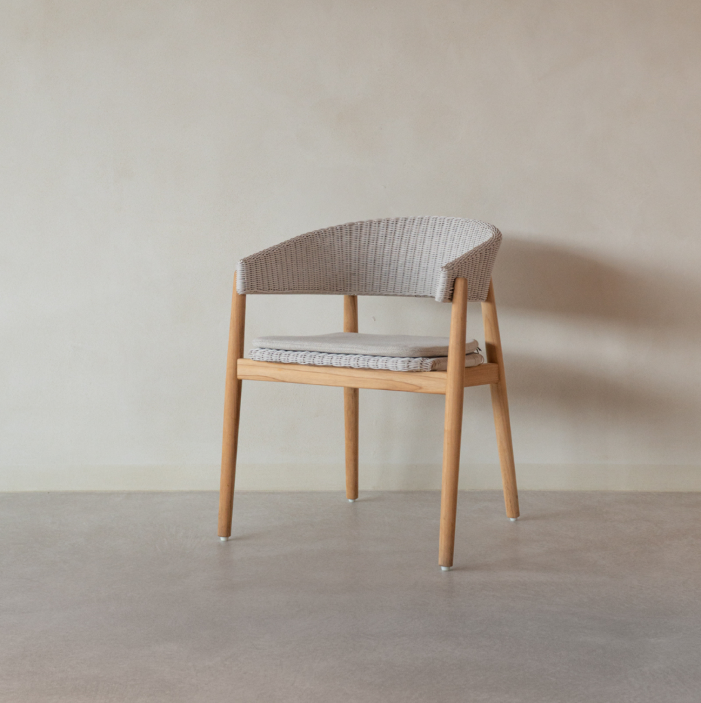 Silla comedor en teca para exterior Mona