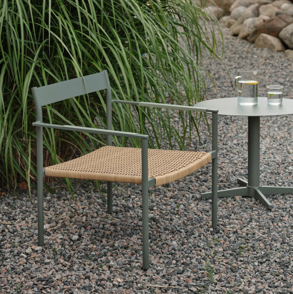 Sillón DK exterior de aluminio mimbre Brafab