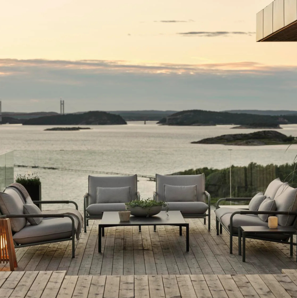 Sillón Lerberget para exterior de acero Brafab