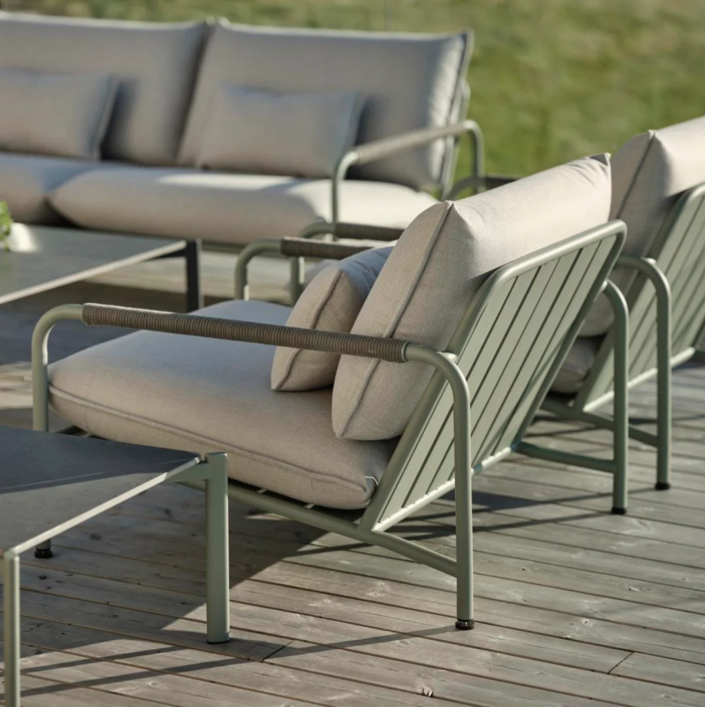 Sillón Lerberget para exterior de acero Brafab