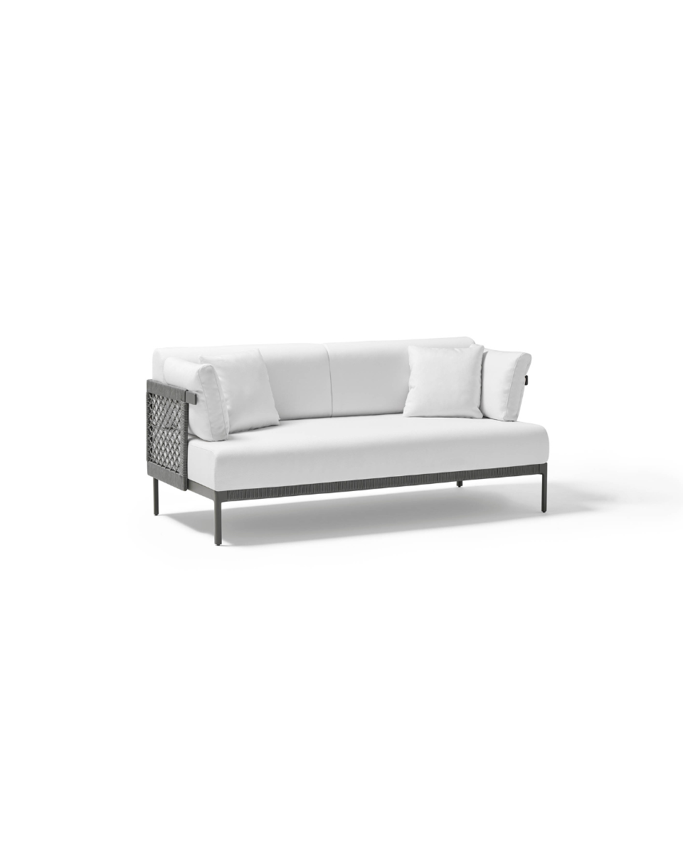 Sofá Legacy Woven para exterior de aluminio Point (1)